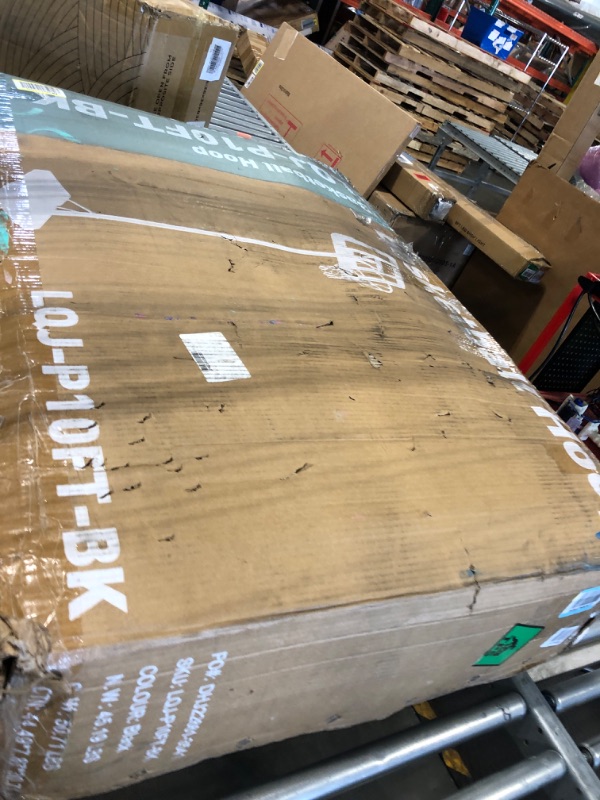 Photo 1 of **MISSING PARTS***Sweetcrispy Outdoor Portable Basketball Hoop Goal Court System 4.2-10ft Adjustable Height 44 Inch Shatterproof Backboard Fillable Base with 2 Wheels for Kids Youth and Adults in Backyard Driveway