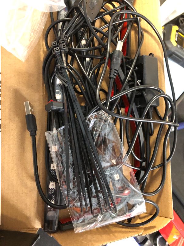 Photo 1 of ***OMLY 2*****Nilight 48 LEDs DC 5V Multicolor Music Car Strip Light Under Dash Lighting Kit with Sound Active Function and Wireless Remote Control, 2 Years Warranty, 4PCS USB Interior Lights