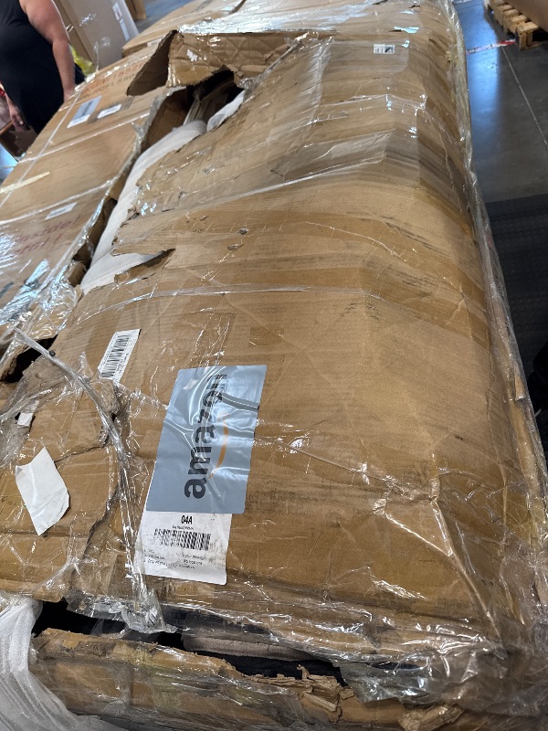 Photo 1 of ** VERY USED ** DEINPPA California King Modern Grounded Bed with Cloud Soft Headboard, Chenille Upholstered Wood Base Platform Bed with 4 Storage Drawers, Italian Style-Beige