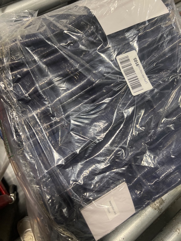 Photo 1 of 12 Pack Extra Heavy Duty Large Moving Bags with Strong Zipper & Comfortable Handles, Sturdy & Durable Clothes Storage Bags Totes Bins, Packing Moving Boxes for College Supplies, Dark Blue
