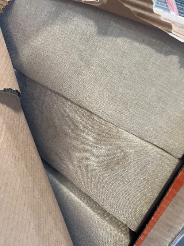 Photo 1 of *** PARTIAL SET ***Shintenchi Small Sectional Couch with Ottoman, 3 Seat L Shaped Sofa, Fabric Upholstered Convertible Sofa Couches, Small Couch for Apartments, Living Room and Office(Beige)
