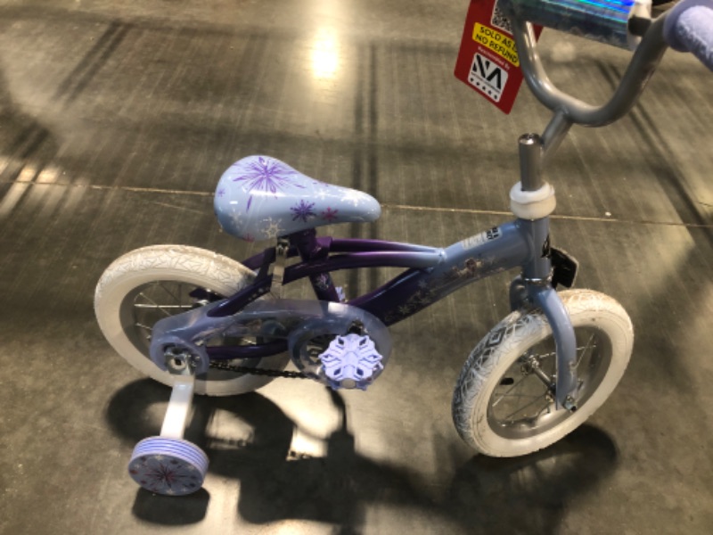 Photo 1 of **SALE NO RETURNS** Huffy 12" Disney Frozen Kids' Bike, Fits Riders 3'1" - 3'5", Purple, Child, Girl's