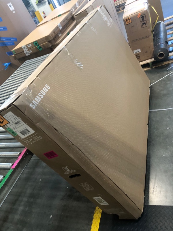 Photo 1 of ***parts only*************Samsung 75-Inch Class QLED 4K Q60D Series Quantum HDR Smart TV w/Object Tracking Sound Lite, Motion Xcelerator, Slim Design, Gaming Hub, Alexa Built-in (QN75Q60D, 2024 Model)
