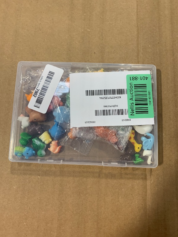 Photo 1 of **HALF ARE MISSING** ywevyezc 42 Pcs Mini Resin Animals 42 Styles Resin Animals Figurines Bulk for Fairy Garden Miniature Dollhouse Accessories Hide Crafts Decor
