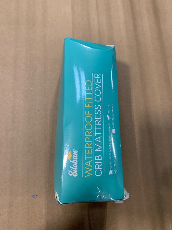 Photo 1 of Mini Crib Mattress Protector Sheets Fitted Waterproof Mini Crib Mattress Pad Cover, Noiseless & Machine Wash 100% Absorbent Mattress Protector Sheet Quilted, White, 38" x 24"