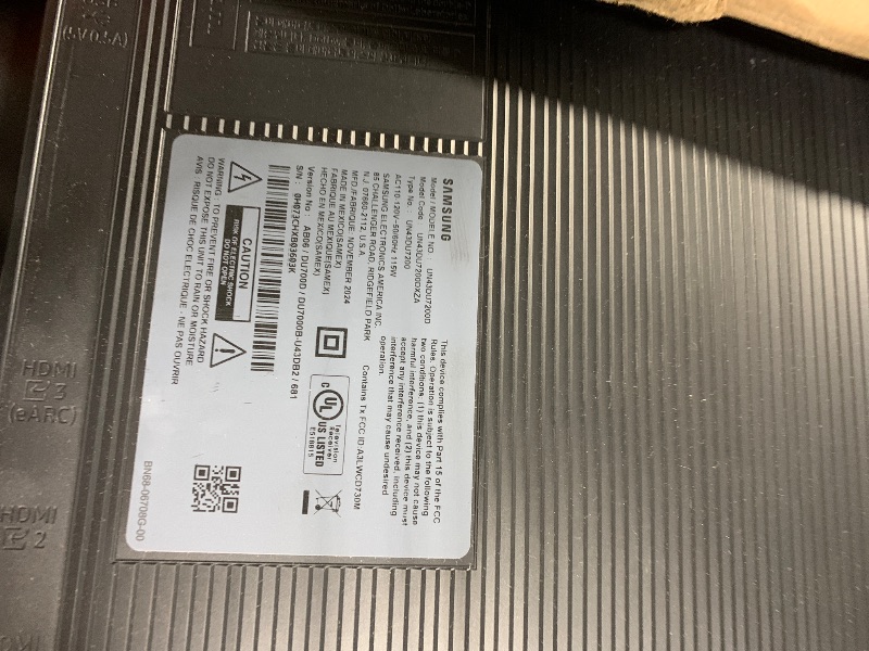 Photo 1 of ** Only parts ** Samsung 43-Inch Class DU7200 4K (2160p) Smart TizenTV WiFi | Motion Xcelerator | Q-Symphony | Works with Bixby/Alexa/Google Assistant UN43DU7200DXZA (Renewed)