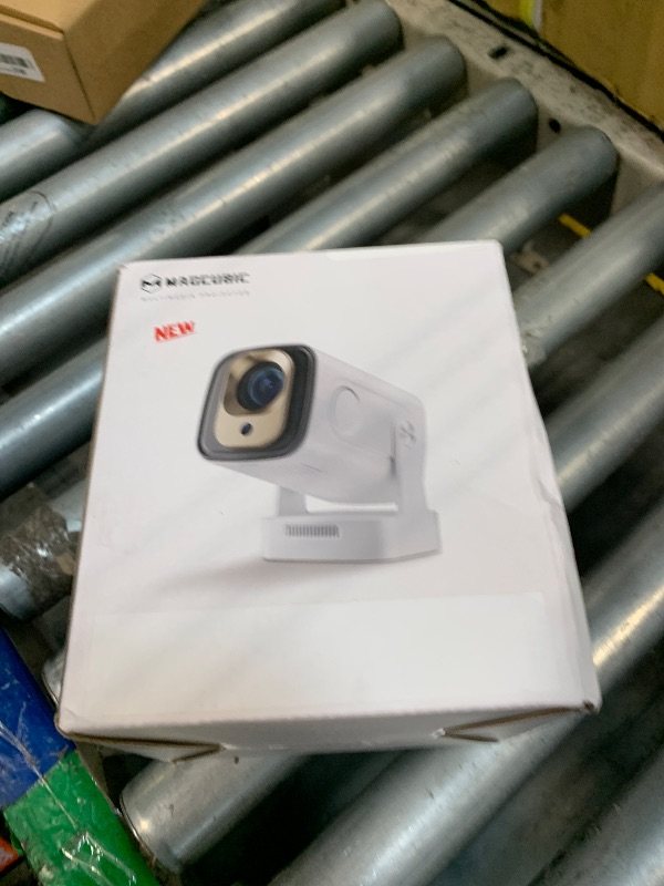 Photo 1 of ?Auto Focus&1080P?Magcubic Mini Smart Projector with 4K Support, Portable Projector with Wifi and Bluetooth, 5W Speaker, Built in Apps, Voice Control, Outdoor Movie Projector
