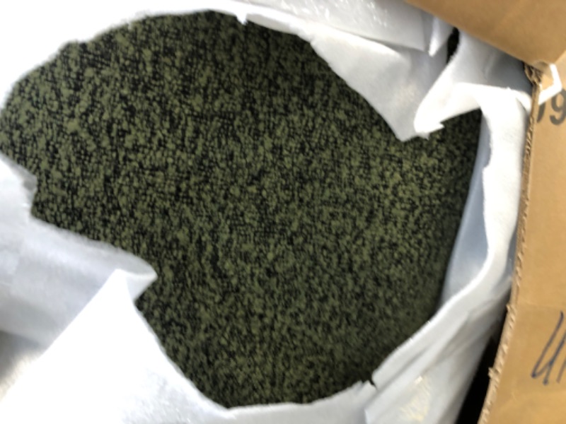 Photo 1 of [ONLY 1 CHAIR] KISLOT Swivel Accent Chair Round Barrel Armchair Upholstered Performance Fabric for Living Room Bedroom Reading Waitingroom,2 PCS,Moss Green