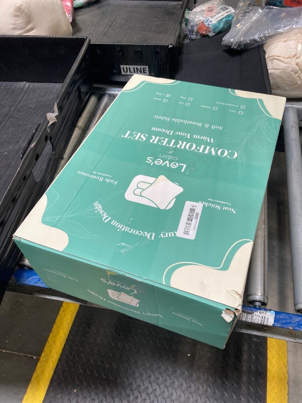 Photo 1 of **MISSING COMFORTER** Love's cabin California King Comforter Set Dark Grey, 7 Pieces California King Bed in a Bag, All Season Bedding Sets with 1 Comforter, 1 Flat Sheet, 1 Fitted Sheet, 2 Pillowcase and 2 Pillow Sham,