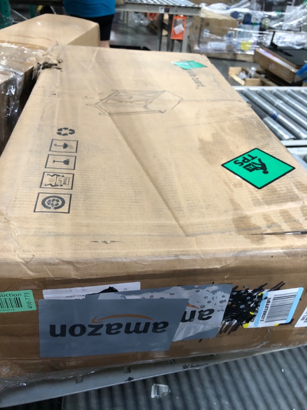 Photo 1 of **MISSING PARTS**GarveeHome Small Storage Cabinet, Farmhouse Sideboard Buffet Cabinet with 2 Doors and Adjustable Shelves, Accent Entryway Console Cabinets for Living Room, Dining Room (White, 1 Pieces)