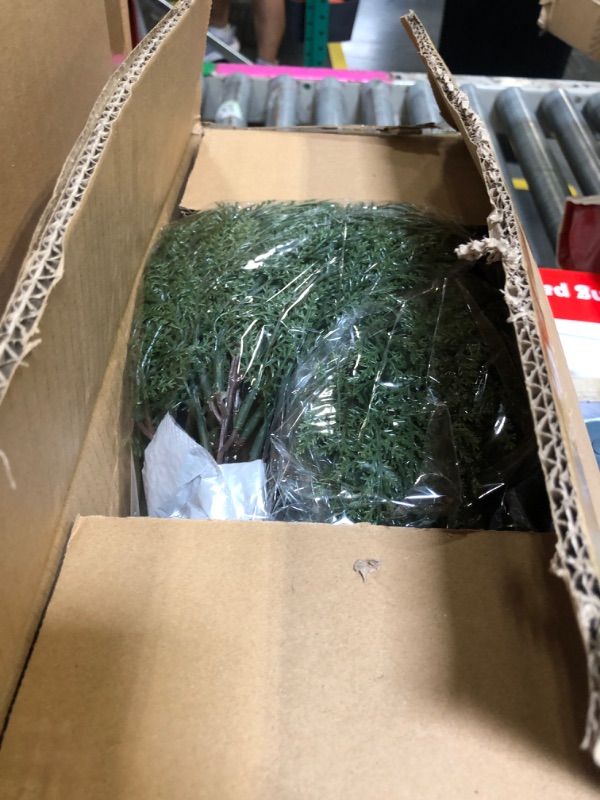 Photo 1 of **MISSING THE POT** Artificial Topiary Tree Beautiful Realistic Faux Cedar Pines Christmas Trees UV Rated Fake Shrubs for Front Porch Faux Plants Indoor and Outdoor Decor?1 Pack?