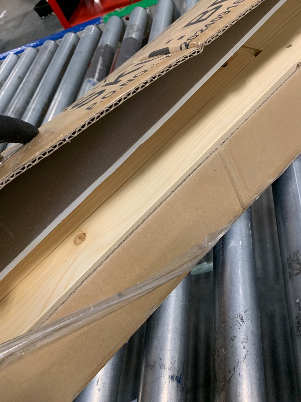 Photo 1 of ***FOR PARTS**ITEMS MISSING***Zyerch Twin Size Floor Bed, Montessori Floor Bed with Fence, Kids Montessori Bed Twin Size, Wood Montessori Floor Bed for Kids, Girls, Boys (Natural)