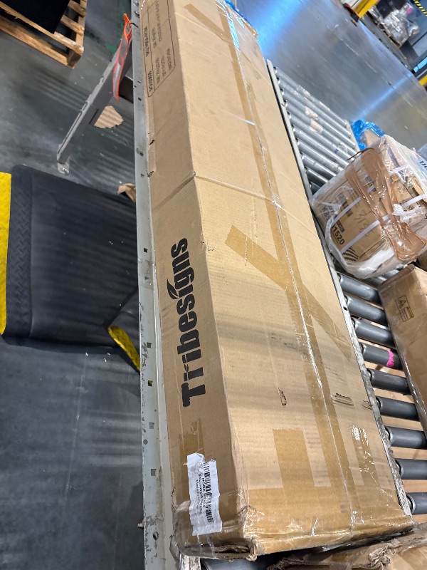 Photo 1 of LITTLE TREE 55-Inch Sofa Table with Storage, Farmhouse Console Table for Home, Rectangular Wooden Entryway Furniture for Living Room, Bedroom, Office, Hallway, Oak