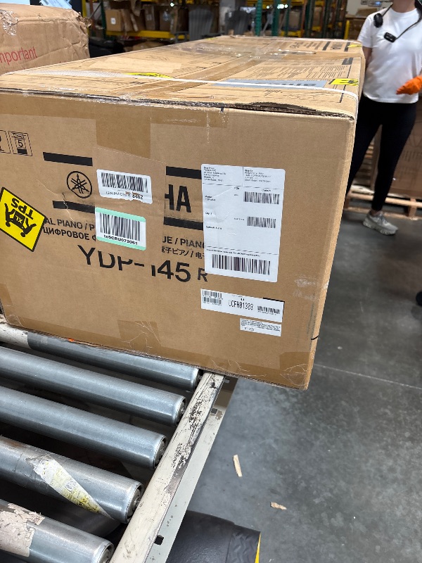 Photo 1 of **factory sealed as shown in photo**Yamaha Arius, 88-Key Weighted Action Digital Aspiring Musicians, CFX Concert Grand Piano Voice, 3-Pedal Unit, Bench Included, Classic Upright Design, Dark Rosewood (YDP145R)