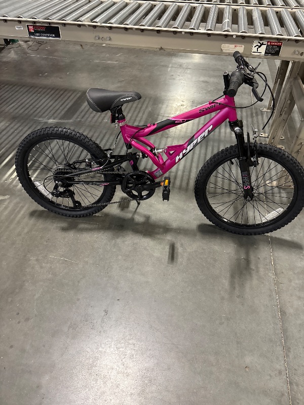 Photo 1 of **FINAL SALE-SO AS IS-NO REFUNDS OR STORE CREDIT**
20" Hyper Swift Mountain Bike, Magenta, Youth, Age Group 8-13 Years
