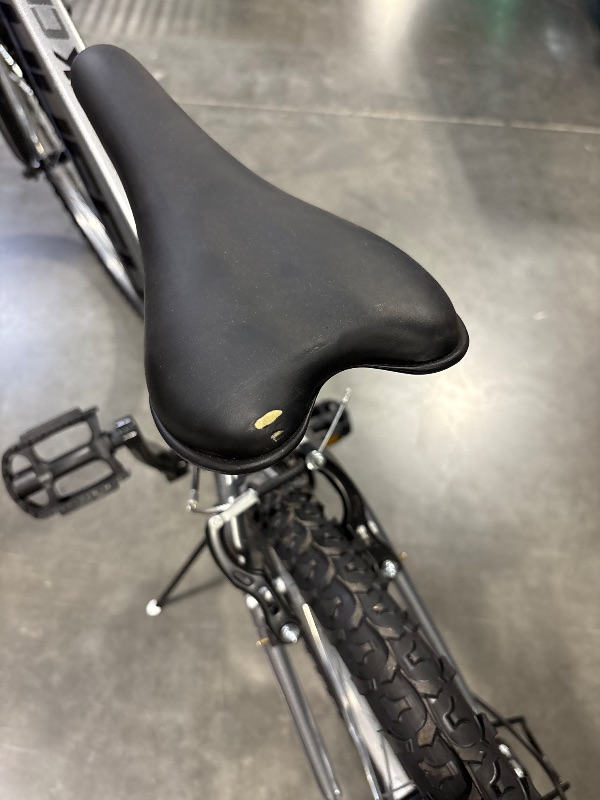 Photo 1 of *** AS IS / FINAL SALE - NO RETURNS ***(MINOR SCRAPES AND CUT ON SEAT)
Huffy 24" Rock Creek Mountain Bike, Fits Riders 4'8" - 5'8", Gray, Adult, Men's

