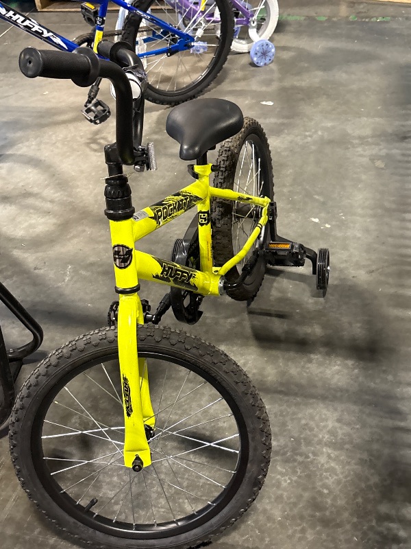 Photo 1 of *** AS IS / FINAL SALE - NO RETURNS ***Huffy 18" Rock It Kids' Bike, Fits Riders 3'5" - 4'1", Yellow, Child, Boy's

