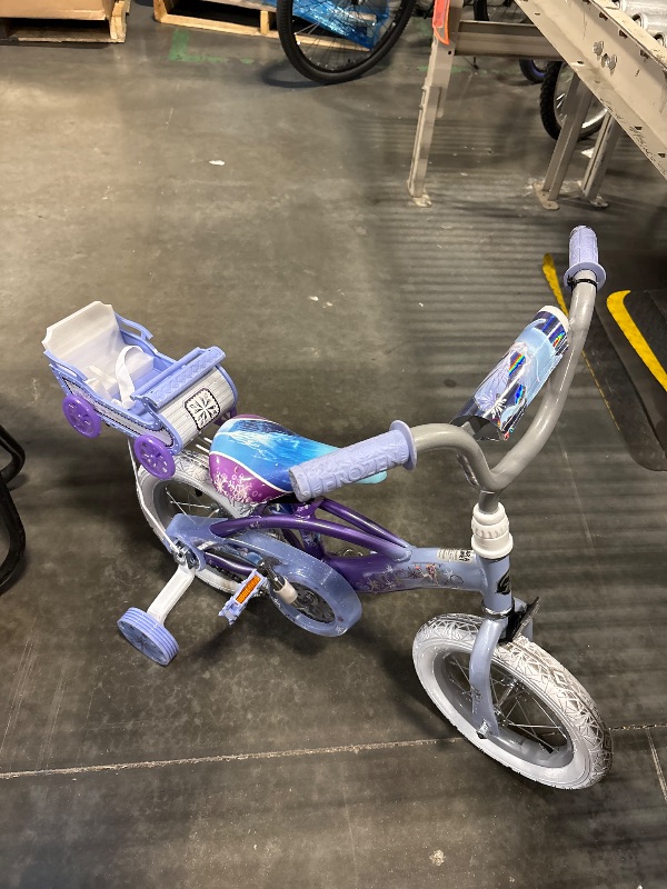 Photo 1 of *** AS IS / FINAL SALE - NO RETURNS/MISSING TASSELS ***
Huffy 16" Disney Frozen Kids' Bike, Fits Riders 3'5" - 4'0", Blue, Child, Girl's
