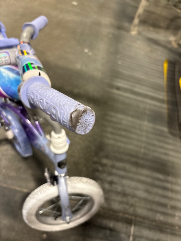 Photo 1 of *** AS IS / FINAL SALE - NO RETURNS/MISSING TASSELS ***
Huffy 16" Disney Frozen Kids' Bike, Fits Riders 3'5" - 4'0", Blue, Child, Girl's
