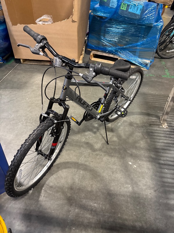Photo 1 of *** AS IS / FINAL SALE - NO RETURNS ***Huffy 24" Rock Creek Mountain Bike, Fits Riders 4'8" - 5'8", Gray, Adult, Men's

