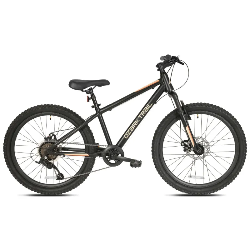 Photo 1 of *** AS IS / FINAL SALE - NO RETURNS ***24" Ozark Trail Vibe Mountain Bicycle, 8 Speed, Black, Fits Riders 4'6" - 5'6", Teen

