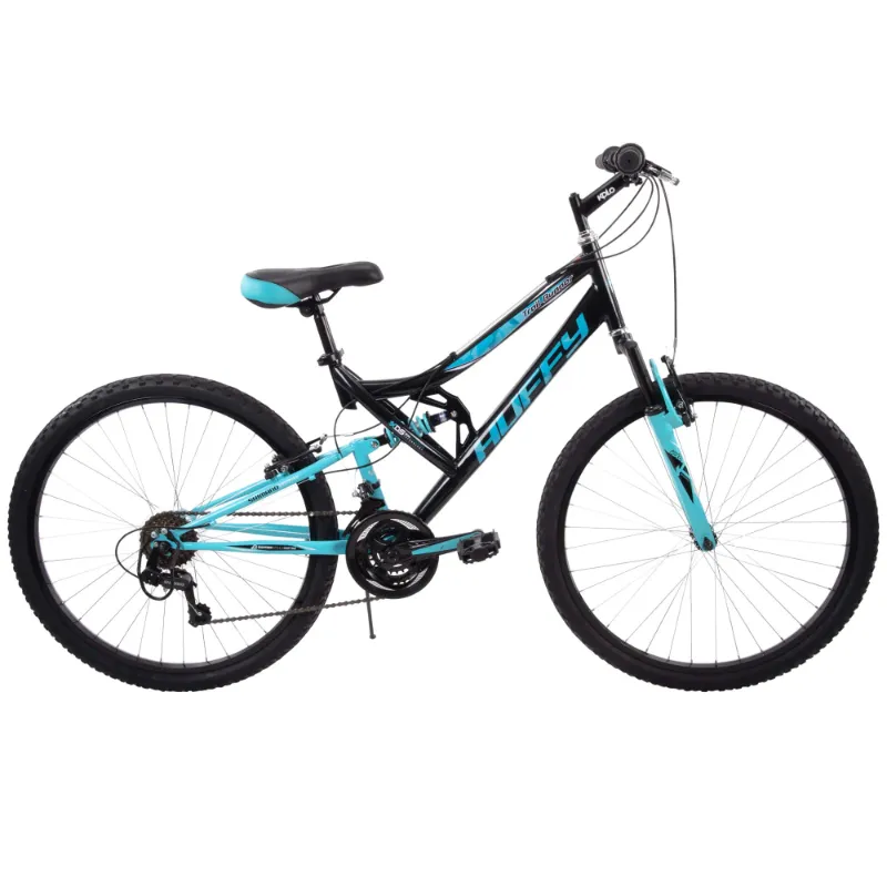 Photo 1 of *** AS IS / FINAL SALE - NO RETURNS ***Huffy 26" Trail Runner Mountain Bike, Fits Riders 5'0"+, Black/Teal, Adult, Women's

