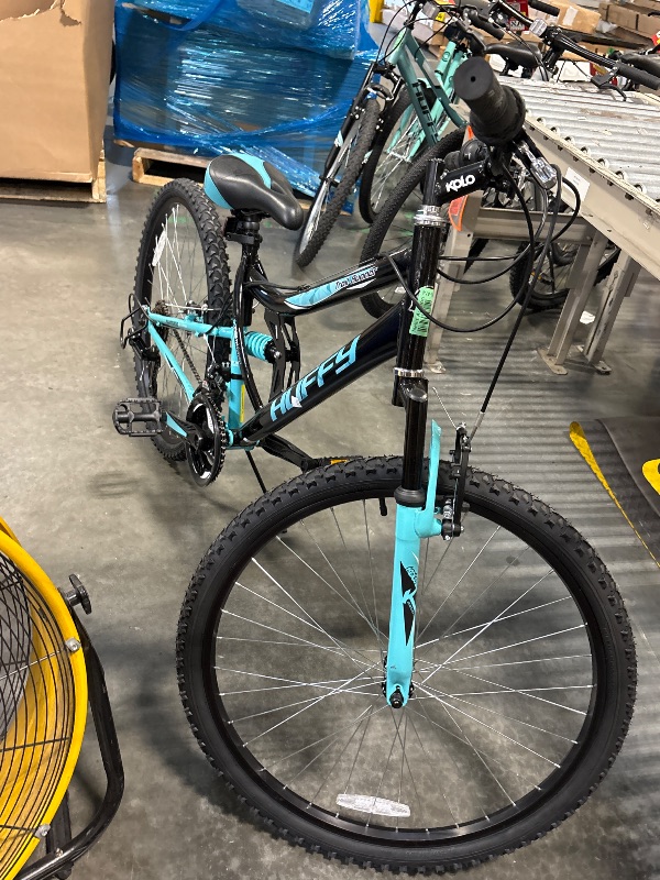 Photo 1 of *** AS IS / FINAL SALE - NO RETURNS ***Huffy 26" Trail Runner Mountain Bike, Fits Riders 5'0"+, Black/Teal, Adult, Women's

