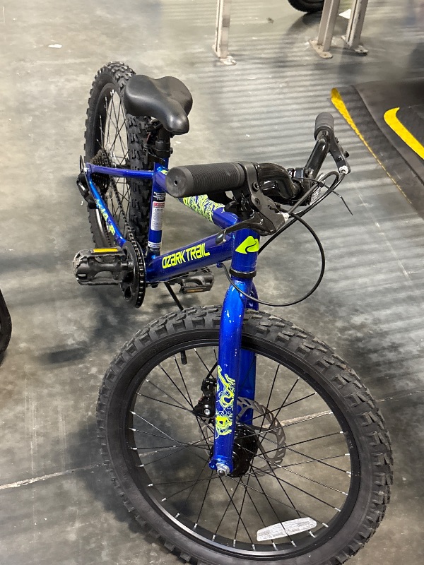 Photo 1 of *** AS IS / FINAL SALE - NO RETURNS ***20" Ozark Trail Vibe Mountain Bicycle, 7 Speed, Fits Riders 3'11"-4'4", Blue, Teen, Unisex