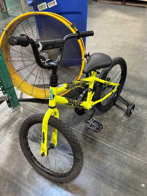 Photo 1 of *** AS IS / FINAL SALE - NO RETURNS ***Huffy 18" Rock It Kids' Bike, Fits Riders 3'5" - 4'1", Yellow, Child, Boy's

