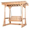 Photo 1 of **3 box set FACTORY SEALED**
Backyard Discovery Callahan 8x5' Cedar Wood Outdoor Patio Pergola Swing, Trellis, 2-Seater
