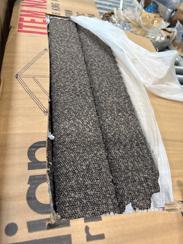 Photo 1 of **2 BOX SET**WILL NEED TRUCK FOR PICK UP **
Meridian Furniture EdenBrown-K Eden Collection Modern | Contemporary King Bed with Rich Brown Boucle Fabric, Canopy Bed, 83" W x 87.5" D x 79" H, Brown, King