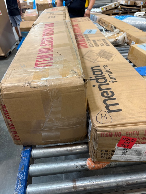 Photo 1 of **2 BOX SET**WILL NEED TRUCK FOR PICK UP **
Meridian Furniture EdenBrown-K Eden Collection Modern | Contemporary King Bed with Rich Brown Boucle Fabric, Canopy Bed, 83" W x 87.5" D x 79" H, Brown, King
