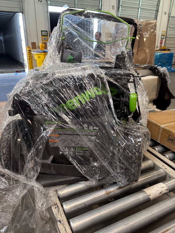 Photo 1 of **LOOKS LIKE BATTERY AND CHARGER ARE MISSING**
Greenworks 80V 21" Push Mower with (1) 4Ah Battery & Charger 2501202VT?

