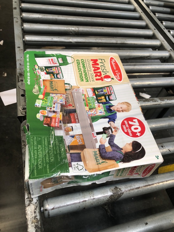Photo 1 of **MISSING SEVERAL PIECES**Melissa & Doug Fresh Mart Grocery Store Play Food and Role Play Companion Set