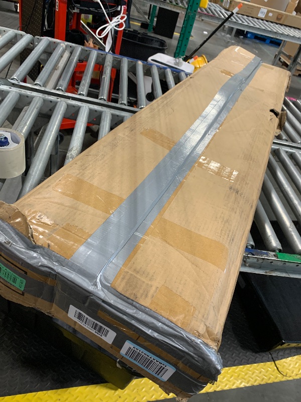 Photo 1 of Tribesigns Console Sofa Table, 70.9 inch Extra Long Console Table Behind Couch with Storage Shelves, 3-Tier Modern Narrow Entryway Hallway Accent Table for Living Room, Grey