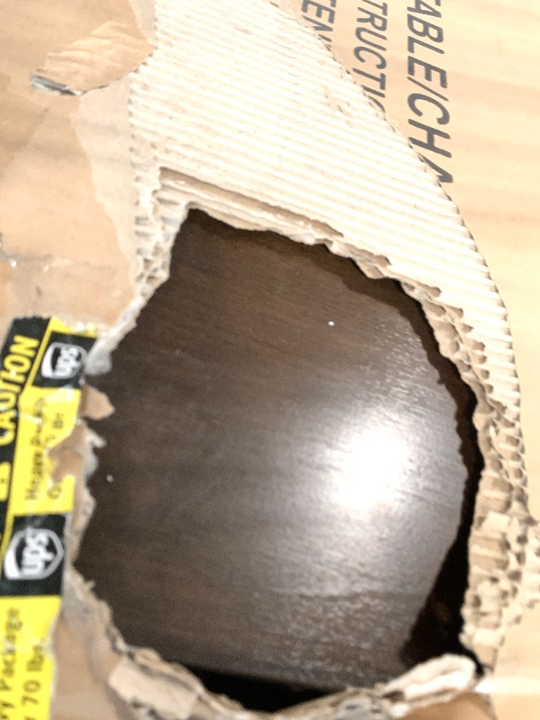 Photo 1 of **TABLE TOP DAMAGED**Signature Design by Ashley Coviar 5 Piece Counter Height Dining Set, Includes Table & 4 Barstools, Brown