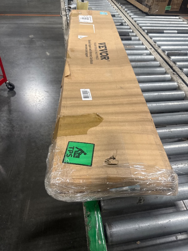 Photo 1 of VEVOR Balcony Hanging Table, 59 x 12 inch Folding Balcony Railing Table, Outdoor Balcony Bar Table for Railings, 50 lbs Loading, Fit Railing from 1" to 5.9", Serving Table for Patio & Deck