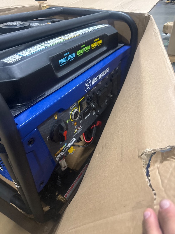Photo 1 of **PARTS ONLY***Westinghouse 14500 Peak Watt Tri-Fuel Home Backup Portable Generator, Remote Electric Start, Transfer Switch Ready, Gas, Propane, and Natural Gas Powered