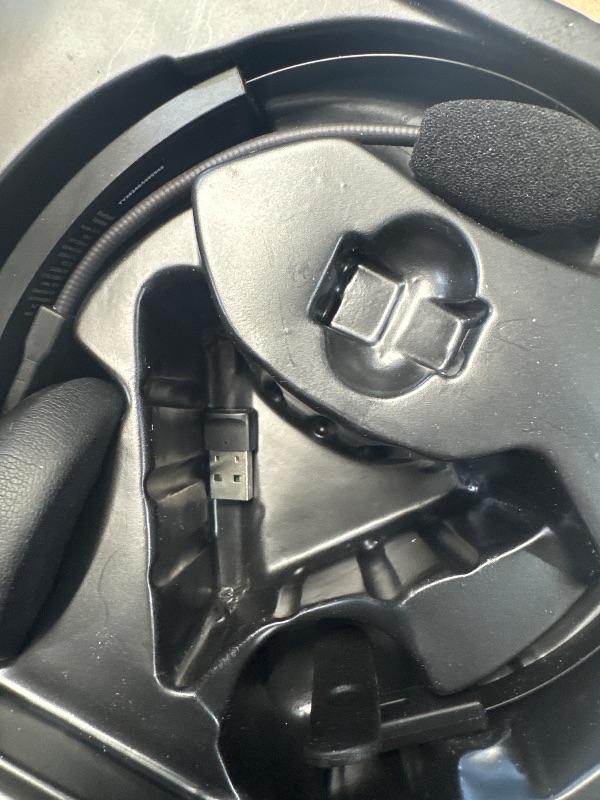 Photo 1 of TECKNET Bluetooth 5.0 Headset with Microphone for PC, USB Wireless Headset with Mic for Work, 40Hrs Worktime AI Noise Cancelling On Ear Bluetooth Headphones with Charging Base for Laptop/Call Center