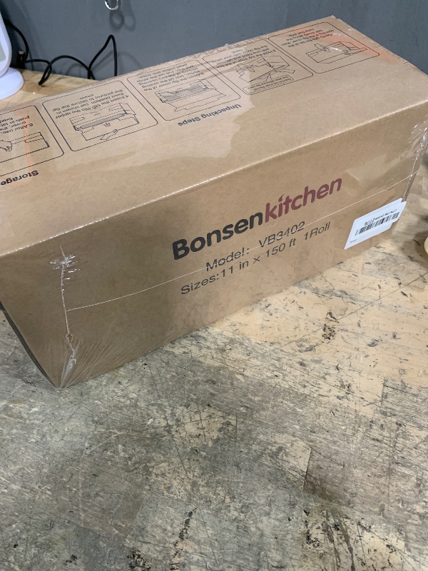 Photo 1 of [2025 New] Bonsenkitchen 11” x 150’ Vacuum Sealer Bags Rolls with Cutter for Food Storage, Commercial Grade, BPA Free, Great for Meal Prep and Sous Vide Cooking