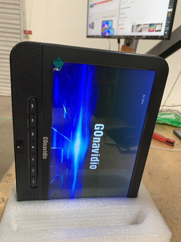 Photo 1 of 10.1'' Portable Blu Ray Player for Car with Rechargeable Battery, Dual Screen Blu Ray DVD Player Support 1080P Video, Dolby Audio, HDMI Out, Sync Screen, Last Memory, Region Free, USB/SD
