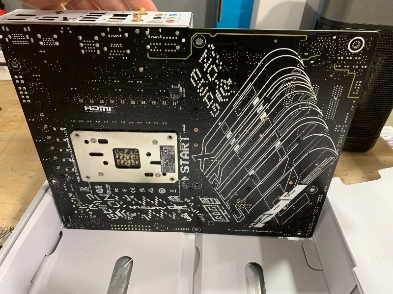 Photo 1 of ***(NO RETURNS OR REFUNDS/ FOR PARTS ONLY/ NON FUNCTIONAL)***
ASUS ROG Strix B650-A Gaming WiFi 6E AM5 (LGA1718) Ryzen 7000 Motherboard(12+2 Power Stages,DDR5,3xM.2 Slots,PCIe® 4.0, 2.5G LAN,WiFi 6E,USB 3.2 Gen 2x2 Type-C® Port)