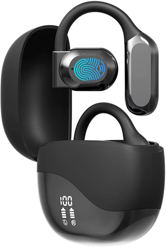 Photo 1 of Ai Language Translation Earbuds, Translator Earbuds Real Time with APP Compatible with iOS & Android, 144-Language Bluetooth Headphones Translating Device for Travel and Business - Black

