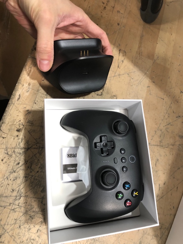 Photo 1 of 8Bitdo Ultimate 2.4G Wireless Controller, Hall Effect Joystick Update, Gaming Controller with Charging Dock for PC, Android, Steam Deck & Apple (Black)