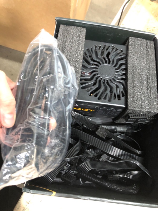 Photo 1 of * PARTS ONLY** EVGA 1300 GT, 80 Plus Gold 1300W, Fully Modular, Eco Mode with FDB Fan, 100% Japanese Capacitors, 10 Year Warranty, Includes Power ON Self Tester, Compact 180mm Size, Power Supply 220-GT-1300-X1