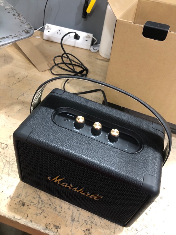 Photo 1 of Marshall Kilburn II Bluetooth Portable Speaker, Black & Brass