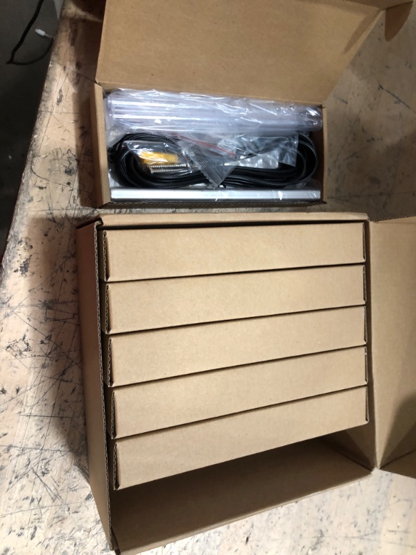 Photo 1 of LUMENGY 7-inch 3w Super Slim LED Hardscape Light, 3 Mounting Plates for Paver Steps, Walls, Decks and Ceiling, 2700K Warm White, No Visiable Screws, Black, Easy Installation, 50K Lifespan (6-Pack)