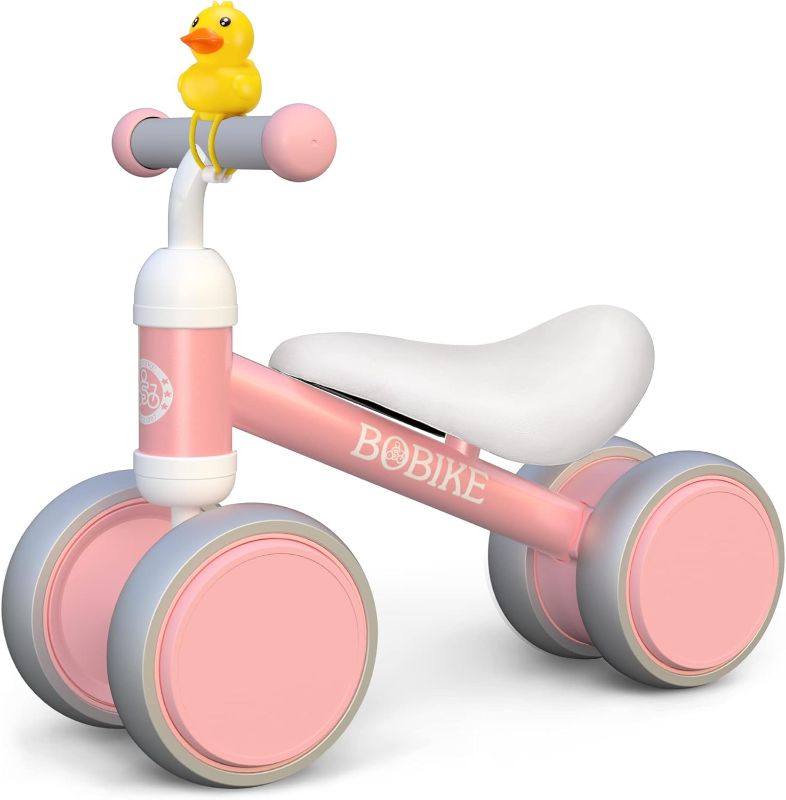 Photo 1 of Baby Balance Bike Toys for 12-36 Months Kids Toy Boy and Girls Gifts Toddler Best First Birthday Gift Children Walker No Pedal Infant 4 Wheels Bicycle (PINK)
