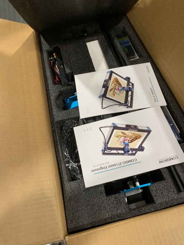 Photo 1 of Comgrow Z1 Laser Engraving Machine 5W Output Power, Laser Cutter and Engraver Machine 24V Compressed Spot 10000mm/min with Eye Protection for Wood Metal Glass Acrylic Leather 15.7"x15.7"