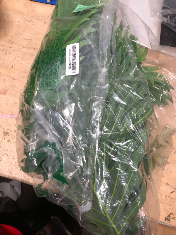 Photo 1 of 30" Artificial Palm Plants Leaves Tropical Greenery Bush Imitation Faux Fake Palm Tree Leaf for Home Kitchen Party Flowers Arrangement Wedding Decorations